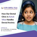 a girl with anxiety laying on the dental clinic for treatment